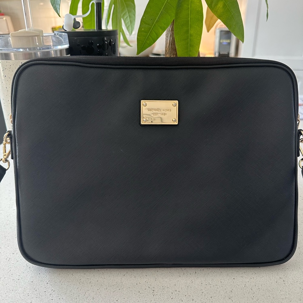 Michael Kors laptop sleeve with shoulder strap